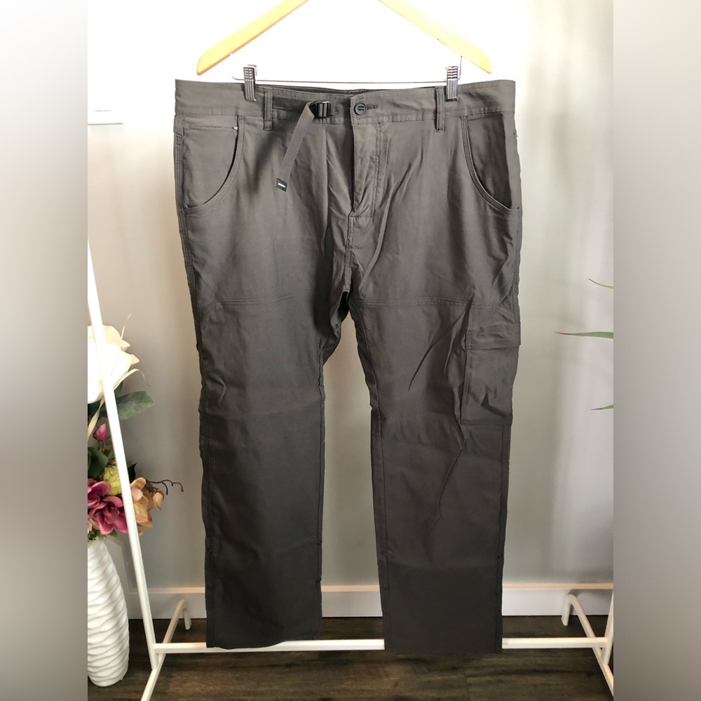 Prana Olive Utility Pants with Cargo Pocket